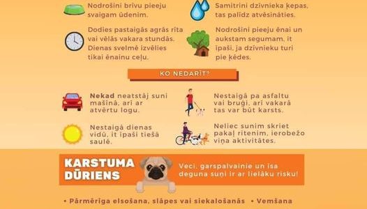 Uzmanību!!! Karstums dzīvniekam ir bīstams! Uzmanību!!! Karstums dzīvniekam ir bīstams!